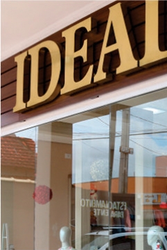 Fachada em ACM e Letras Caixa - Ideal Modas - Jaboti PR